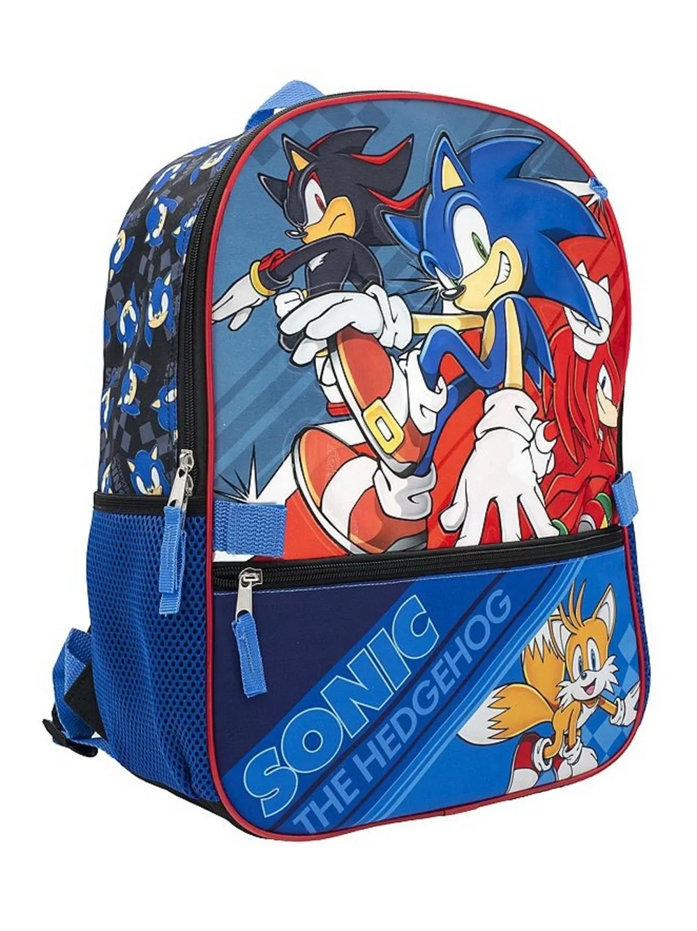 Sonic the Hedgehog 5Pc Backpack Set Lunch Bag Bottle Pencil Case Keychain Kids